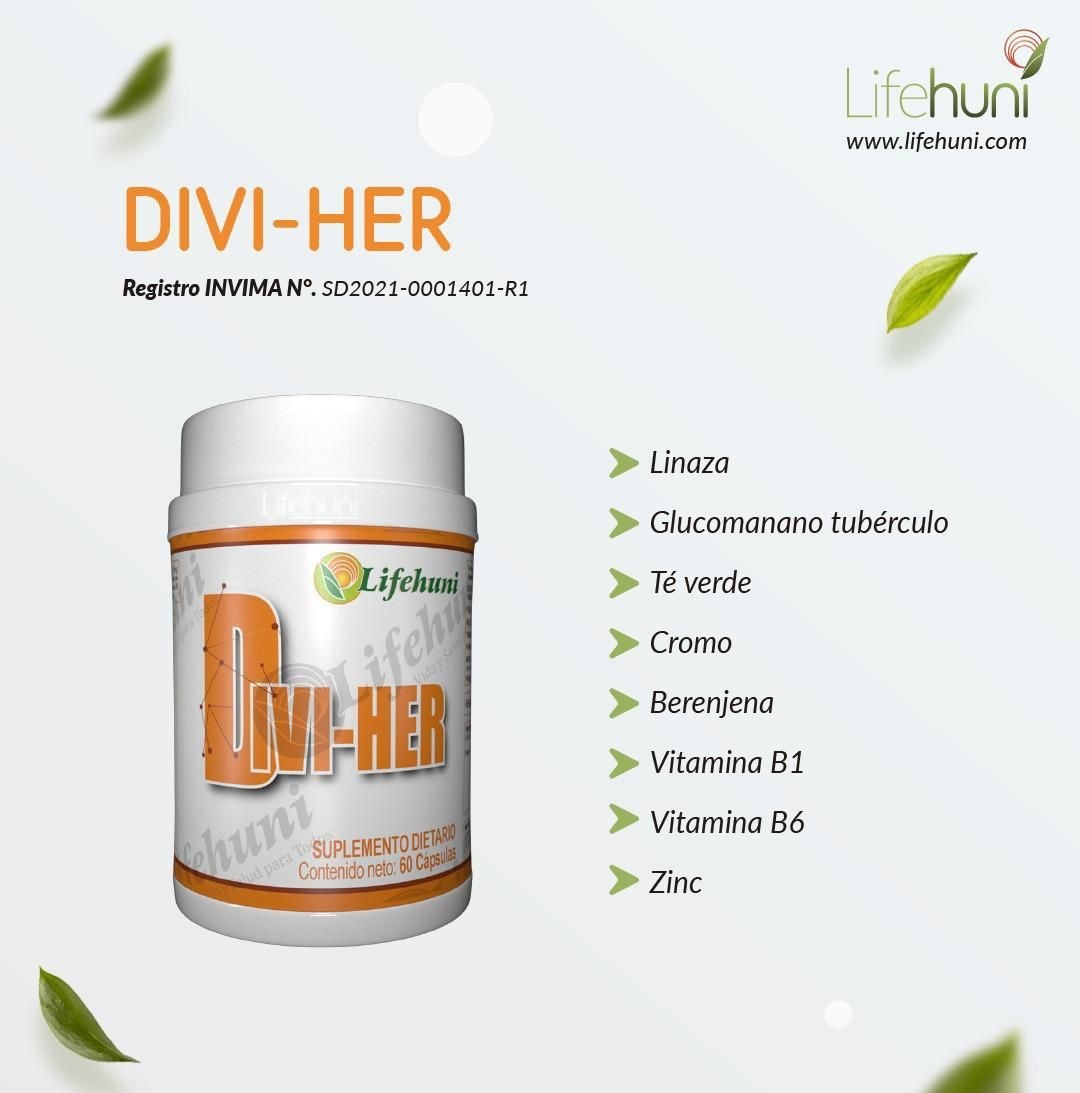 DIVI-HERB – Dietary Supplement For Weight Management, 60 Capsules ea
