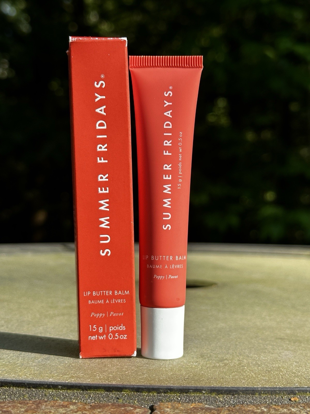 Summer Fridays Lip Butter Balm Lip Balm Vegan Poppy Red 0.5 oz / 15 g