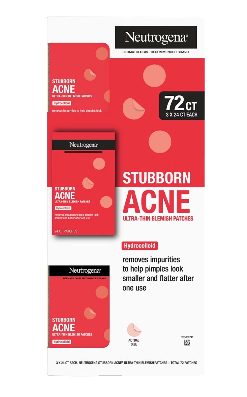 Neutrogena Stubborn Acne Ultra-Thin Blemish Patches, 72 ct.