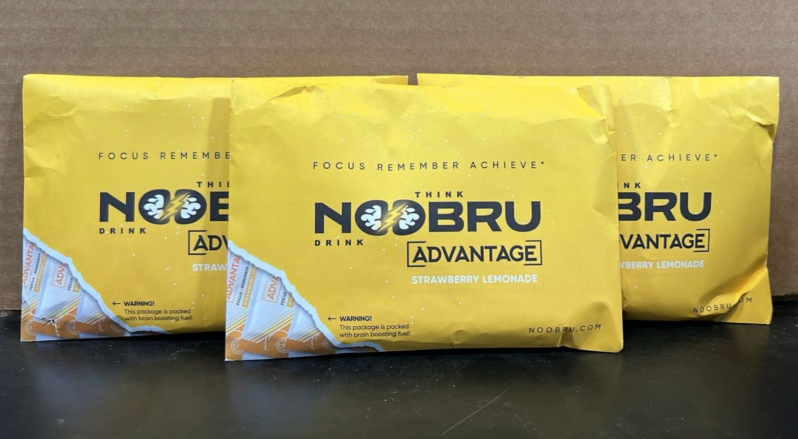 3x Think Noobru Drink Advantage – Strawberry Lemonade