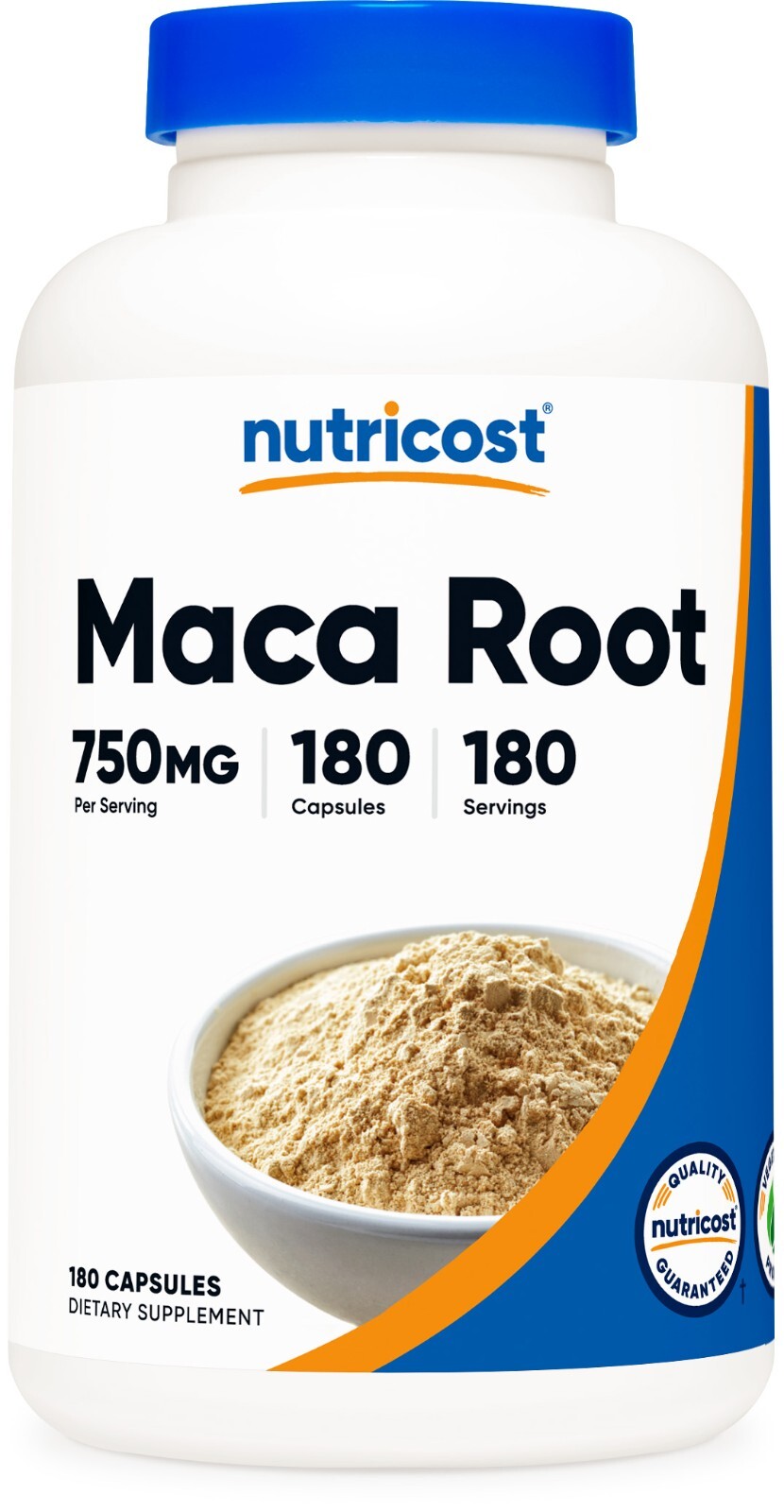 Nutricost Maca Root 750mg, 180 Capsules – 180 Servings, Non-GMO, Gluten Free
