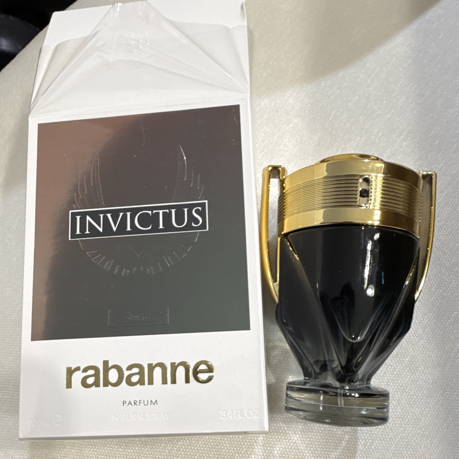 rabanne Invictus Parfum Spray, 3.4 fl oz, Citrus, Long Lasting, Vegan