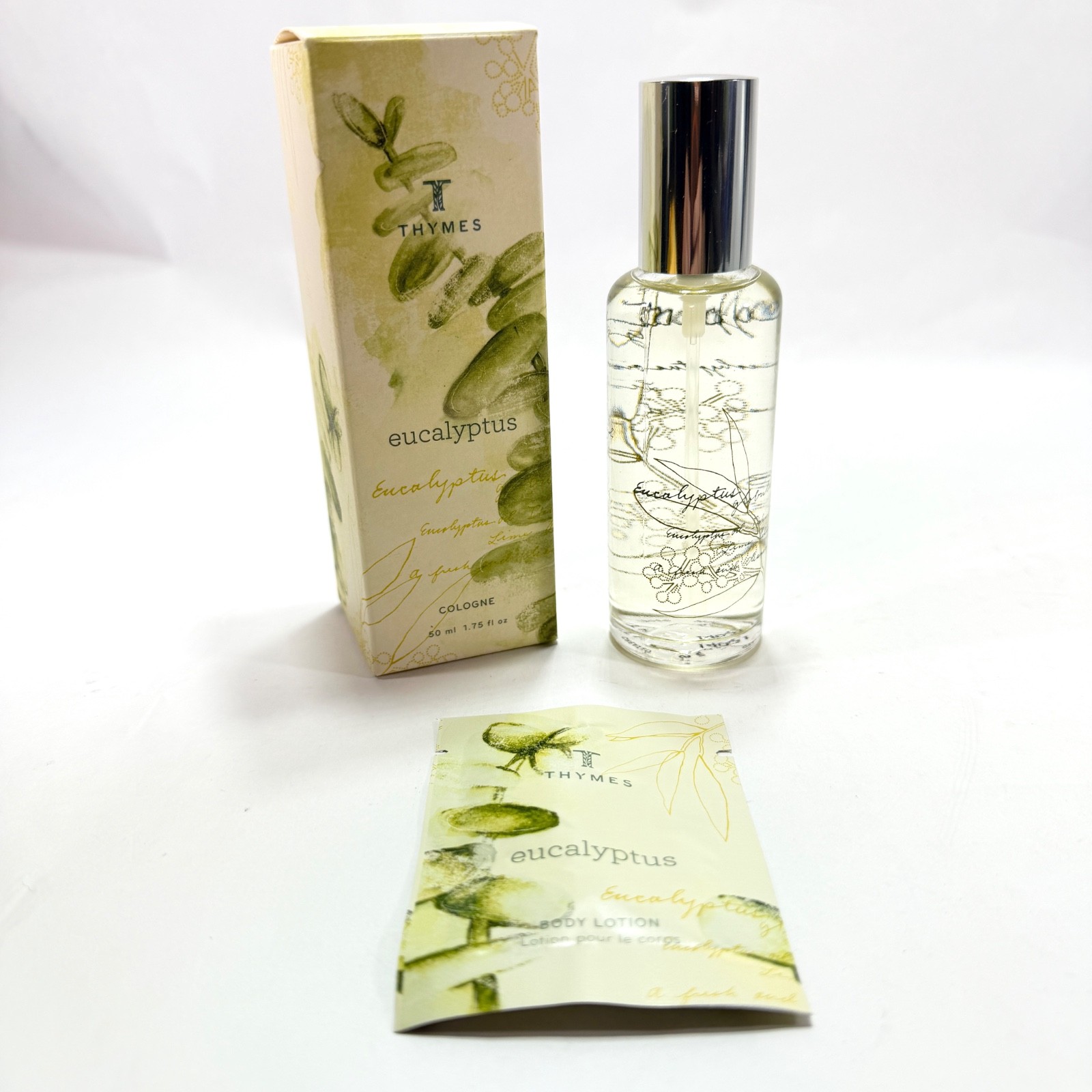THYMES Eucalyptus Cologne 1.75 fl oz – Original Packaging – NIB – Made in USA