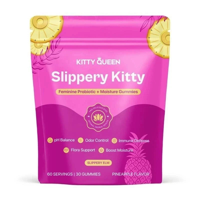 Kitty Queen Slippery Kitty – Feminine Probiotic + Moisture Gummies+