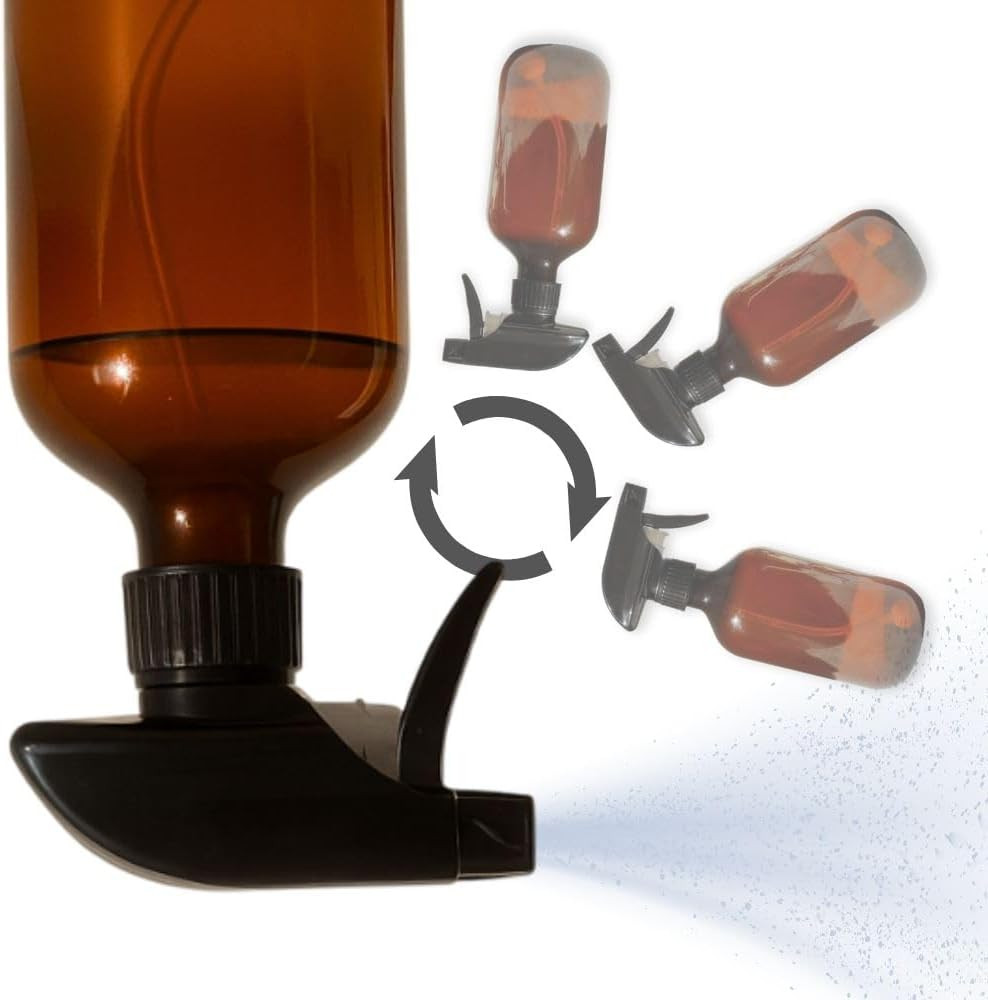 360° Spray Bottle 16Oz (2 Pack) | Upside down Spray Bottles | All Purpose Plasti
