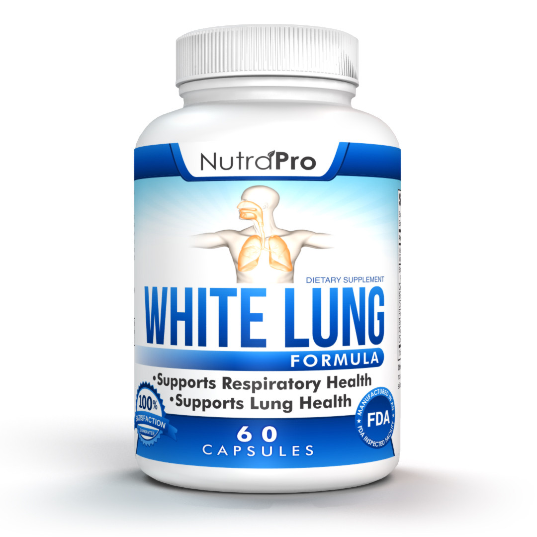 White Lung by NutraPro Lung Cleanse & Detox Respiratory Health Supplement 60 Cap