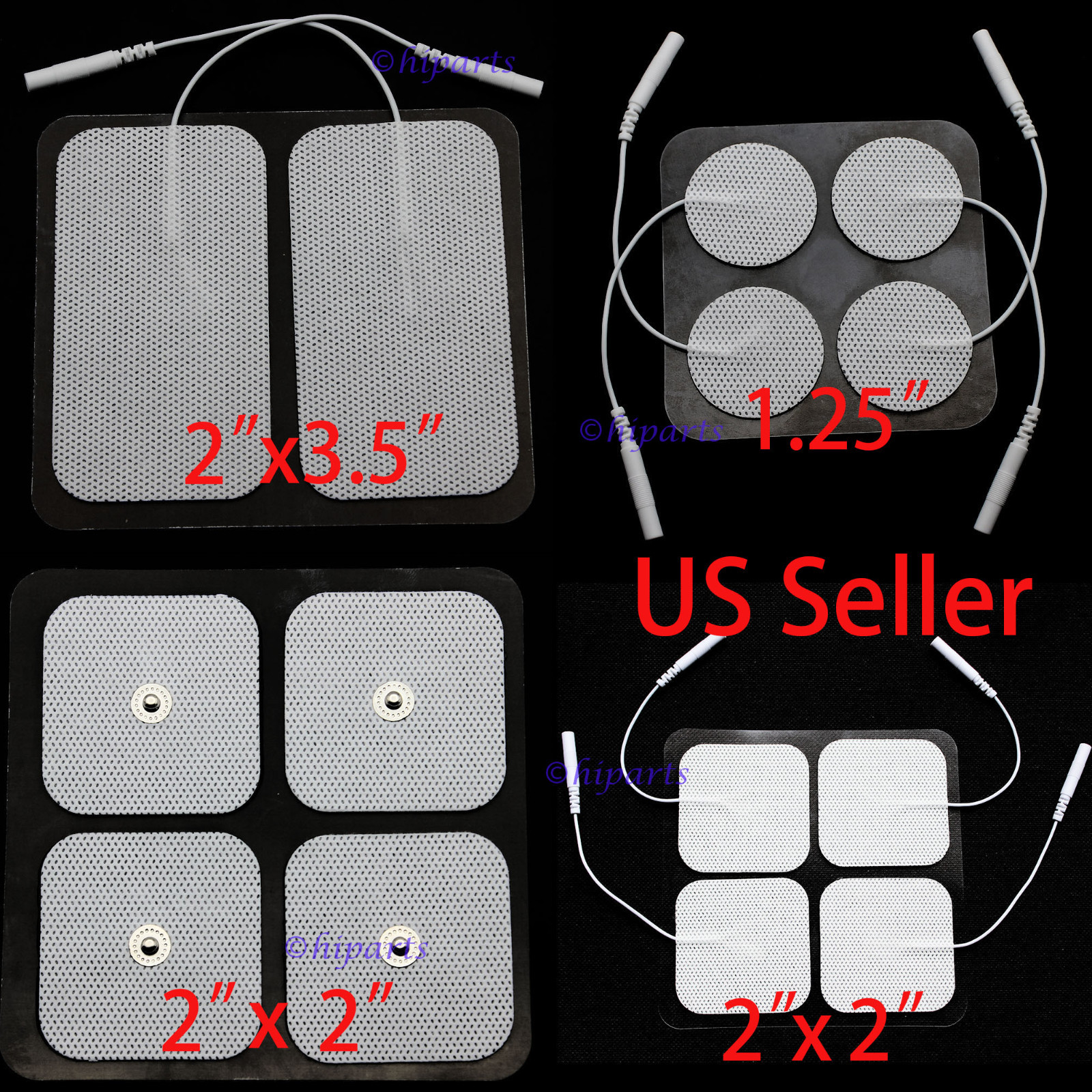 40x TENS Electrode Pads Replacement for Twin Stim Plus 3rd Tens EMS Unit Massage