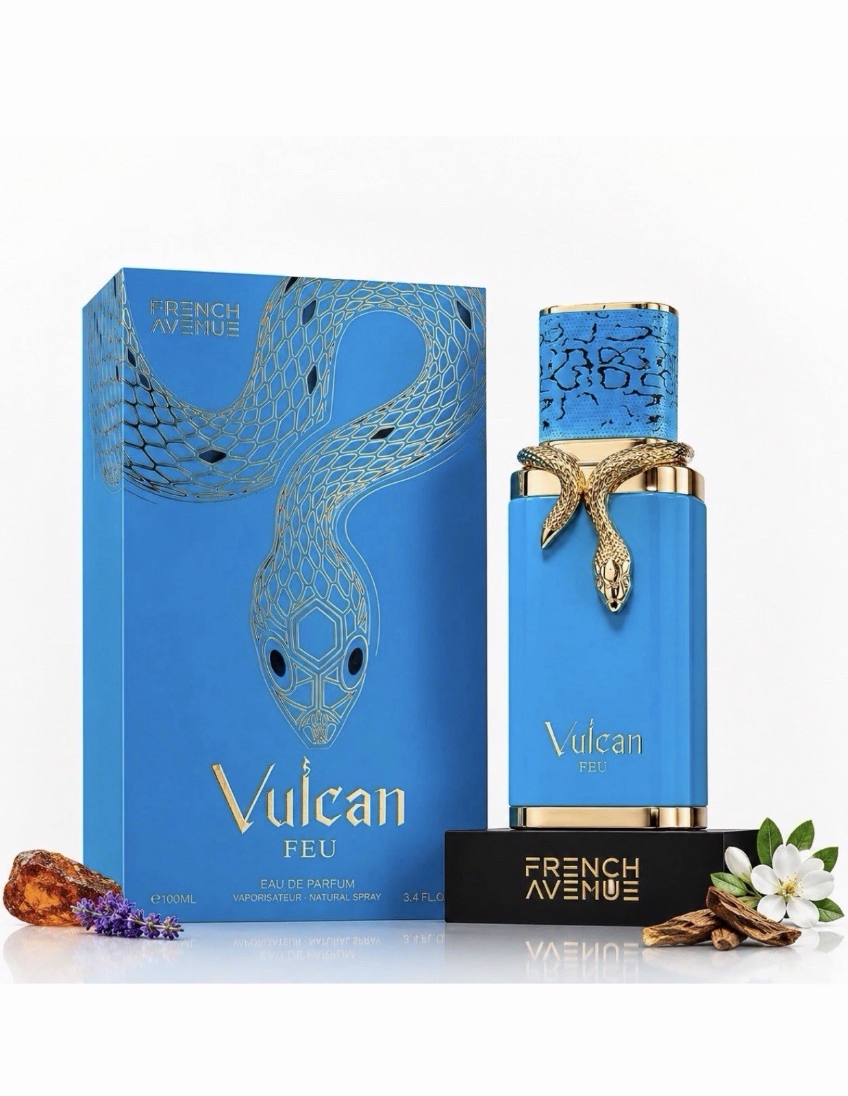 French Avenue Vulcan Feu Eau de Parfum Spray 3.4 fl oz Regular Size