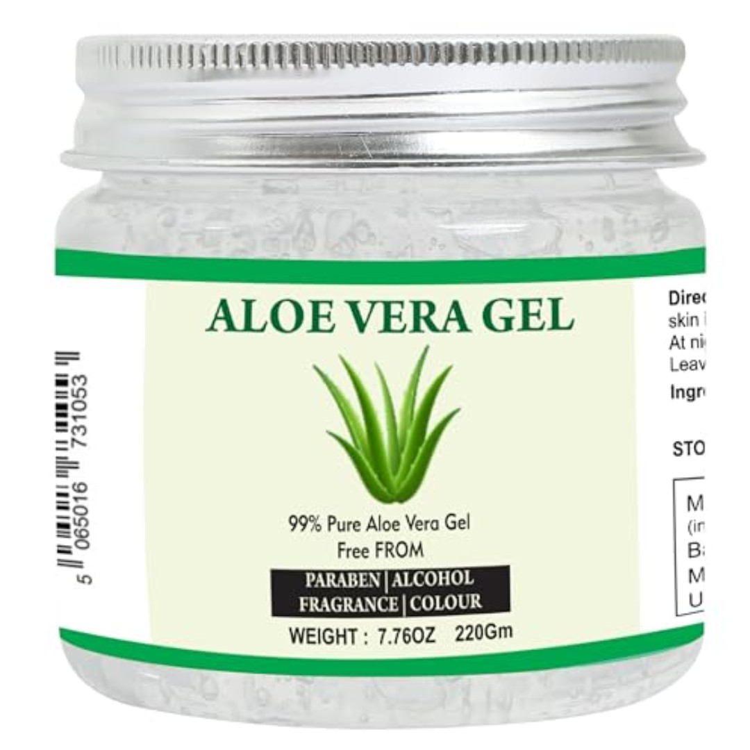 Aloe Vera Gel | 100% Pure Natural Aloe Gel | For Moisturizing Face Skin & Hair
