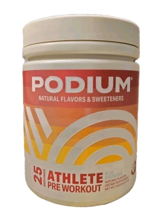 PODIUM Athlete Pre Workout Blue Raspberry Exp: 01/26 – Sealed
