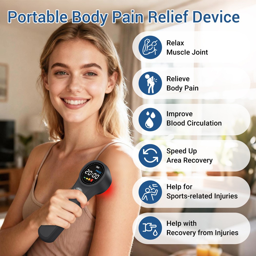 Handheld LLLT Cold Laser Therapy Device 660nm 810nm 980nm Human Pain Relief Home
