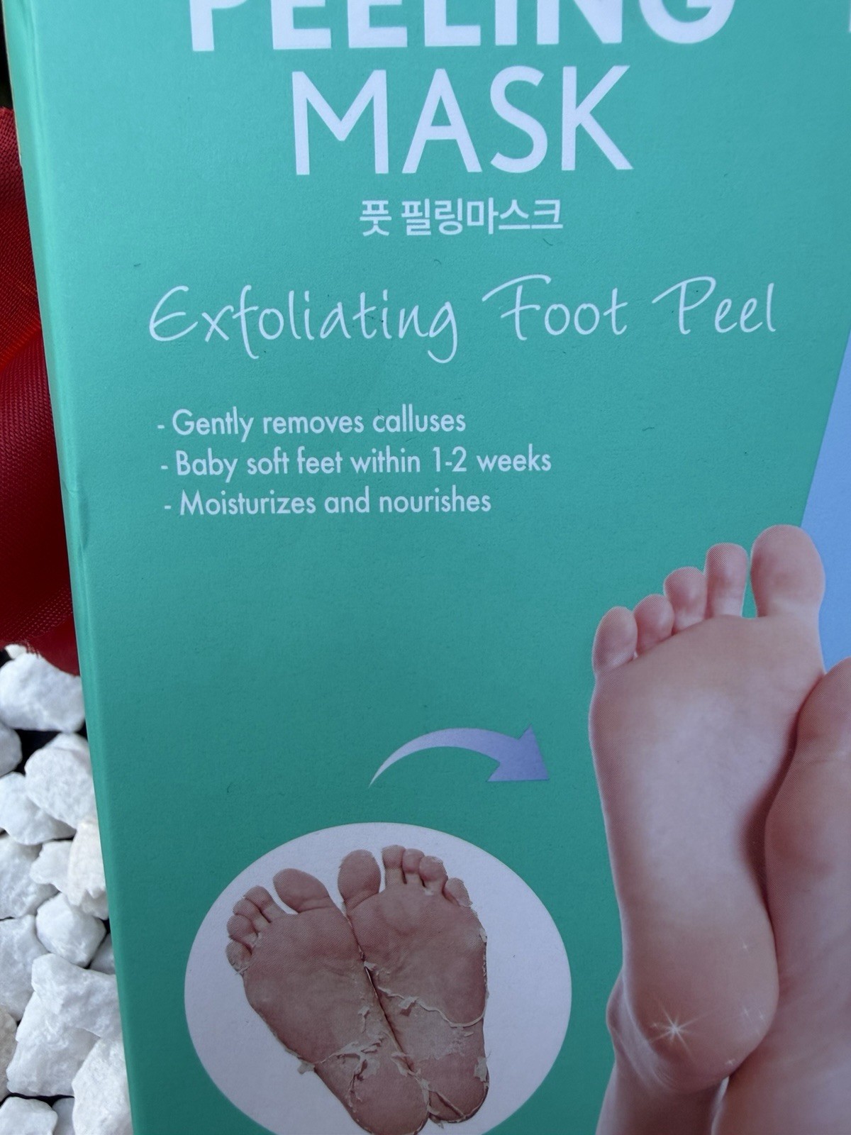 epielle Foot Peeling Mask + Repairing Socks, Exfoliating Callus Care, Coconut