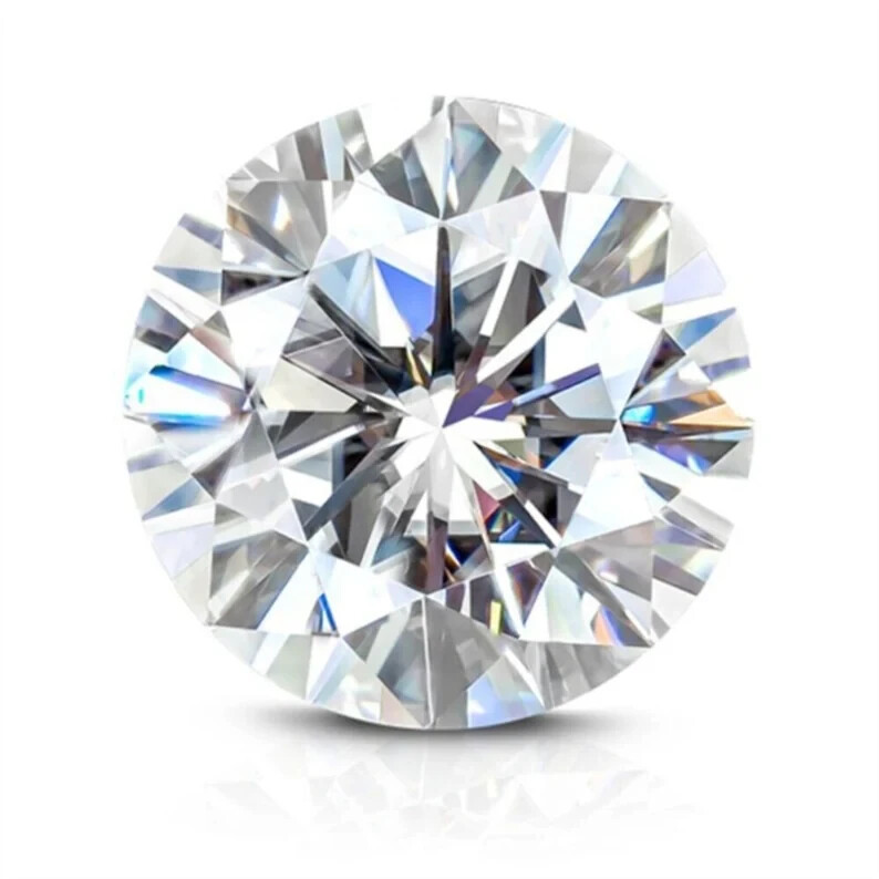 Certified Natural D Color Solitaire Lab Grown Diamond Round Cut 6 Ct VVS1 Loose