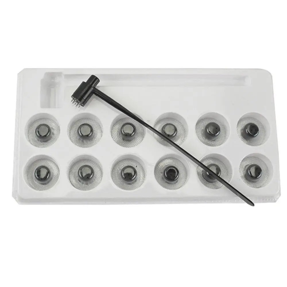 7 Star Needle Plum Blossom Dermal Hammer Set 13pcs Replaceable Heads Kit Therapy