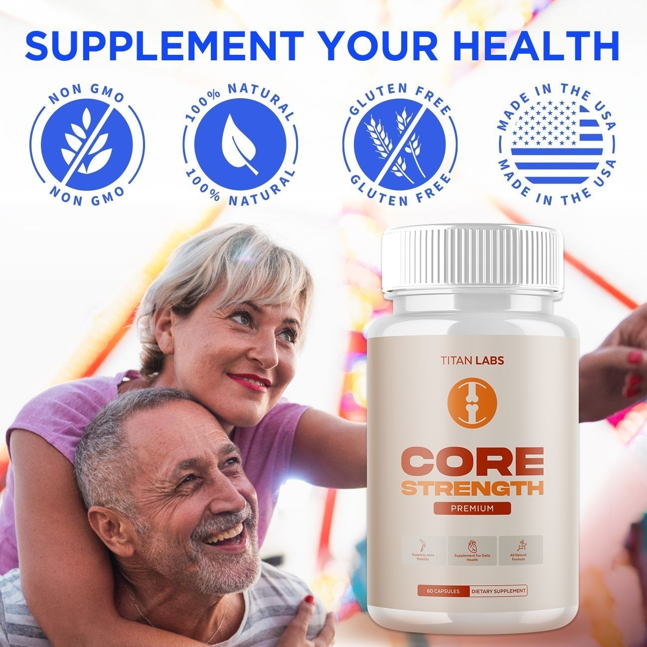 1-3 Pack Core Strength Joint Support Advanced Formula CoreStrength 60 Capsules