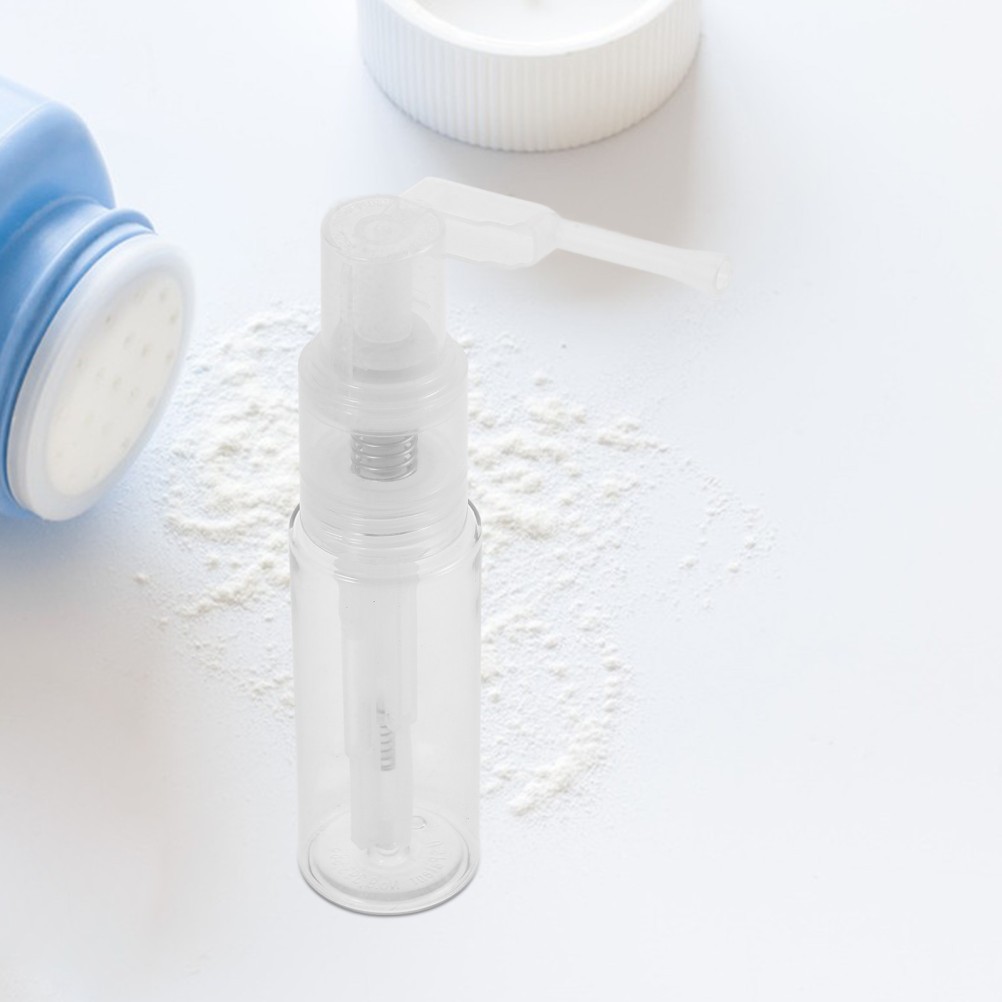 Versatile Transparent Powder Spray Bottle Easy Refill Travel Durable Pet