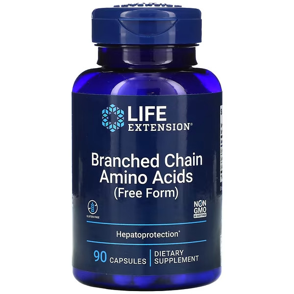Life Extension, Branched Chain Amino Acids, 90 capsules