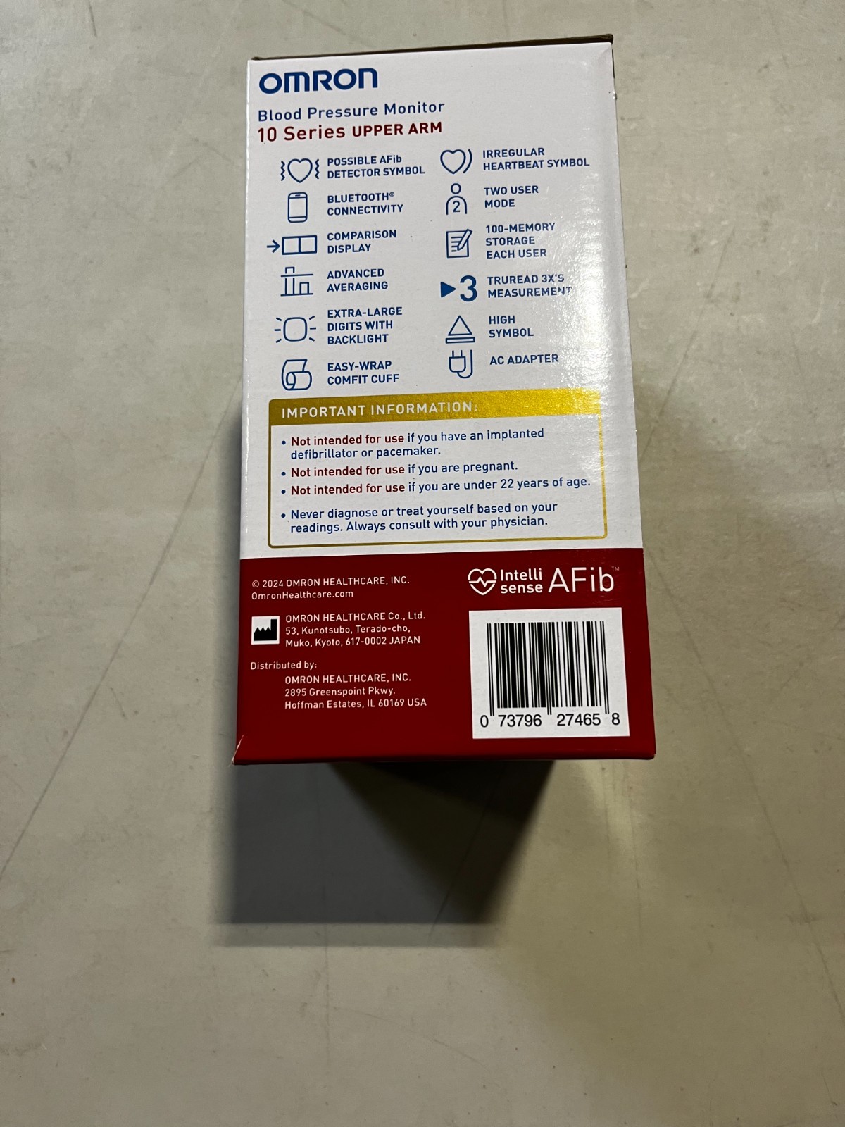 OMRON – 10 Series – Screening – Upper Arm Blood Pressure Monitor