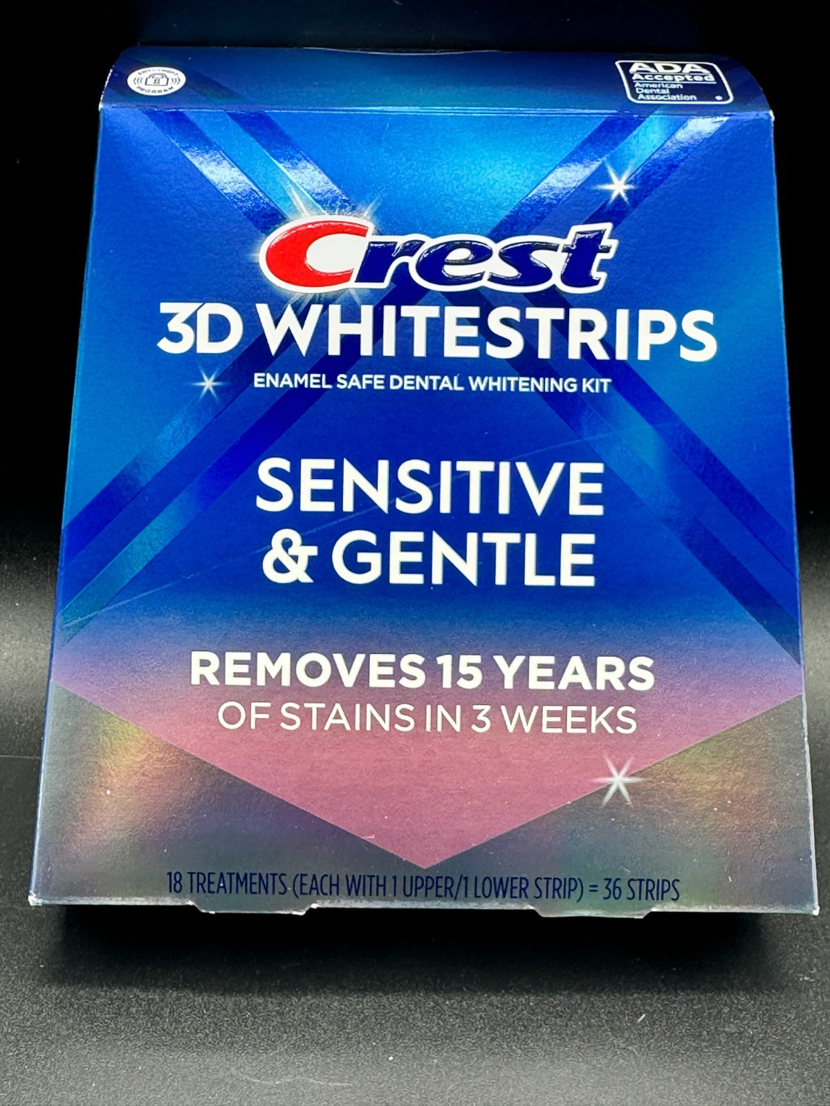 Crest 3D Whitestrips Sensitive & Gentle 18 Treatments 36 Strips, 2026/11/11
