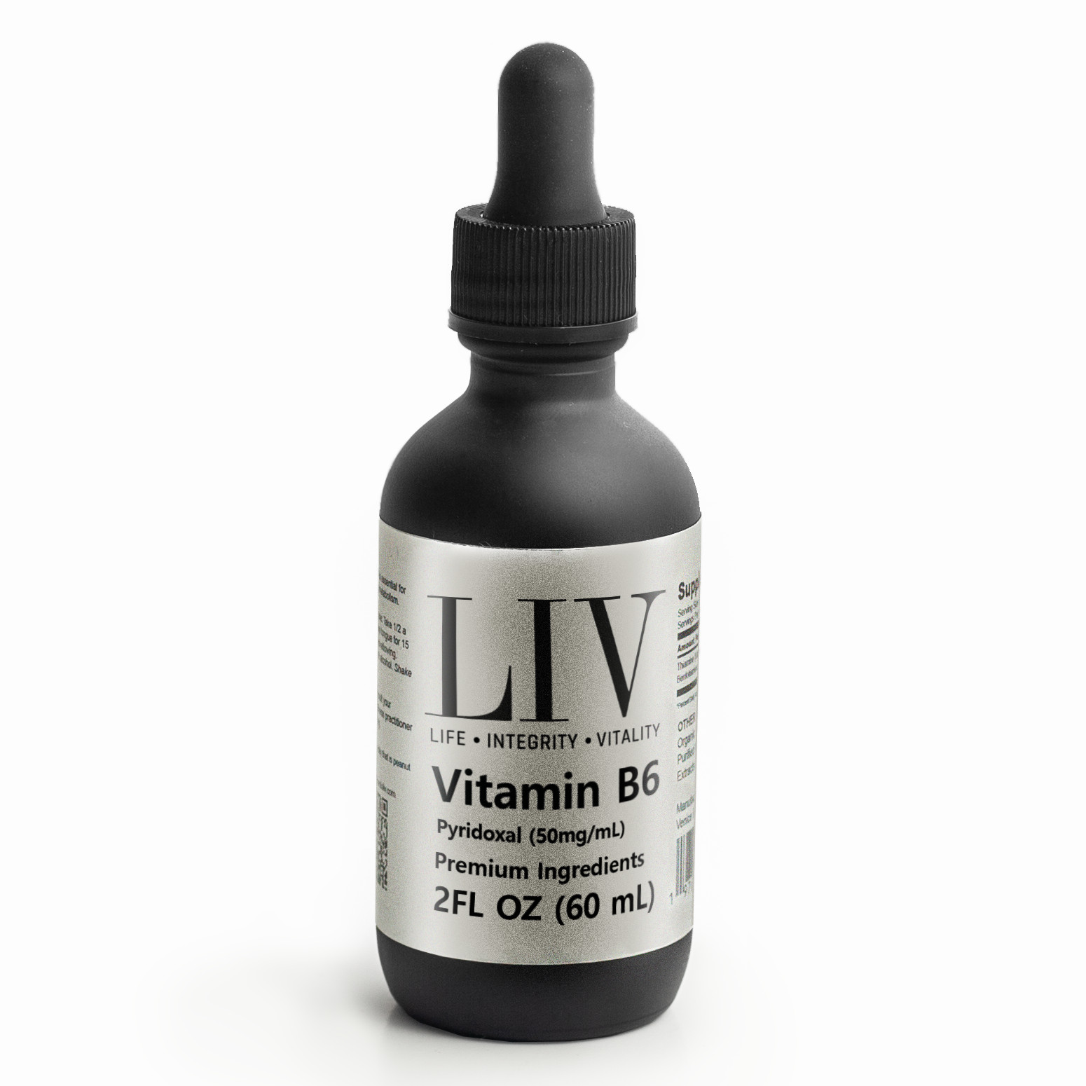 Vitamin B6 Pyridoxal Liquid | 5-Phosphate (P-5-P) • 50mg • 60 Servings • 2oz