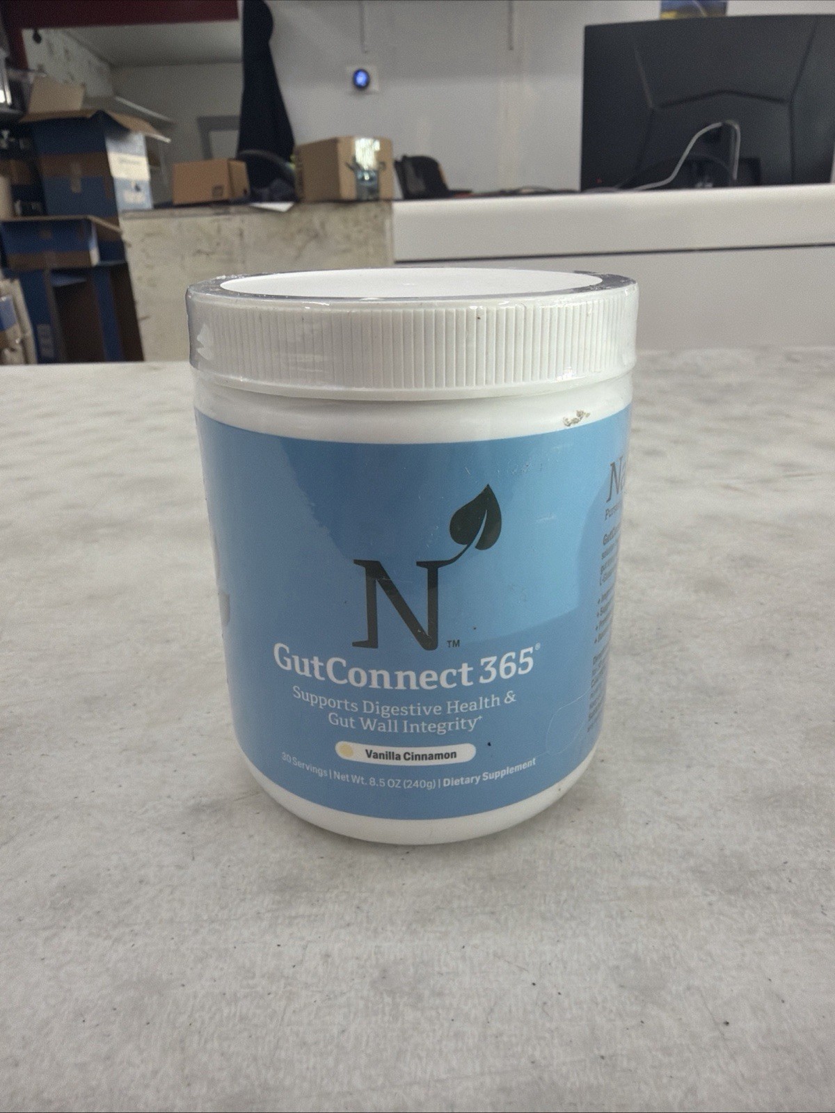 United Naturals Gut Connect 365 Vanilla Cinnamon 8.5 oz Sealed Fast Free Ship