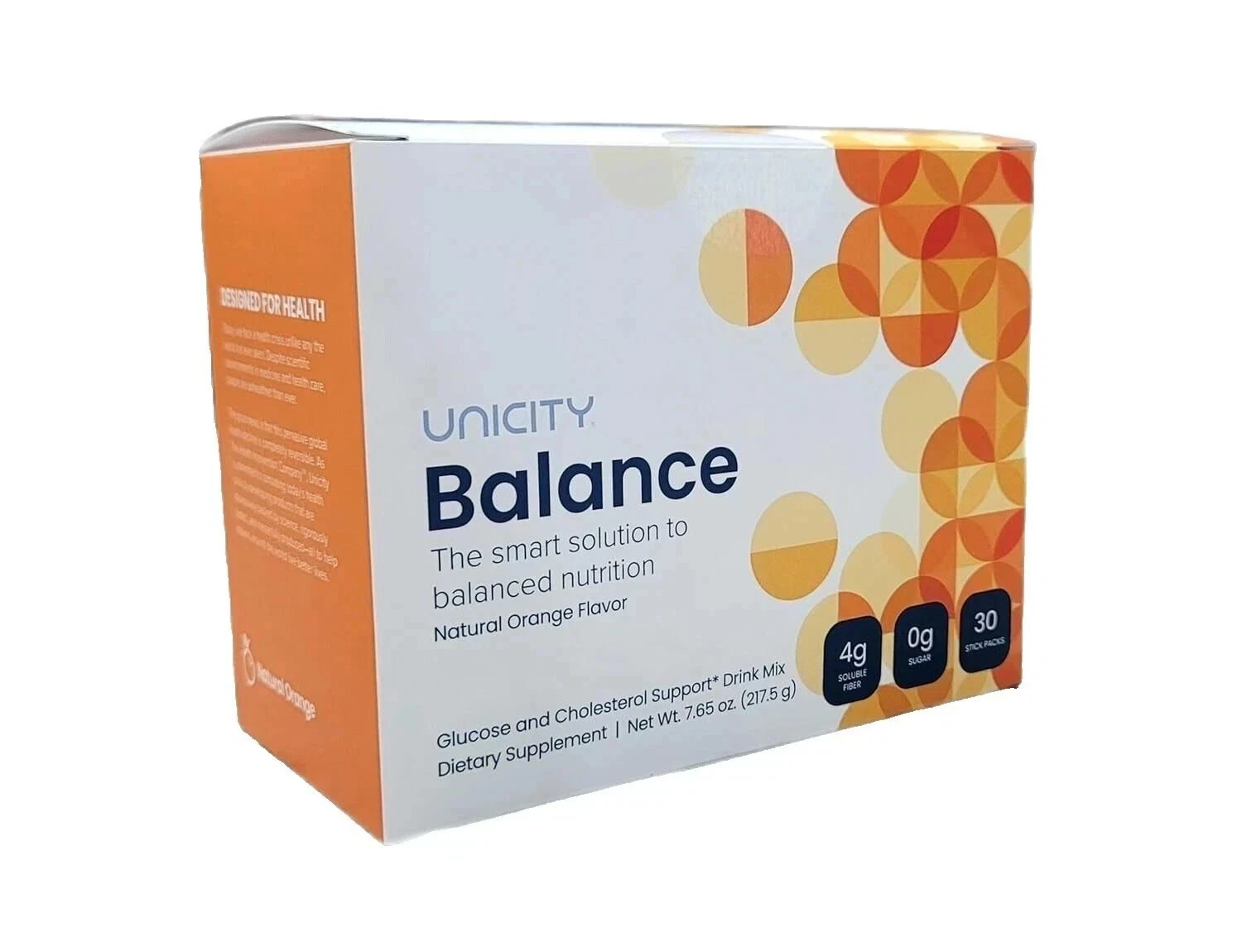 UNICITY Balance Cholesterol Support Drink Mix 30 Stick Pack (ORANGE) Exp 06/2027