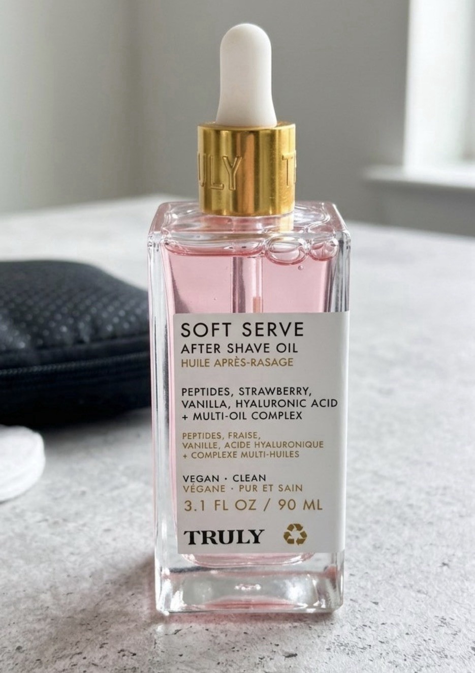 Truly Soft Serve Aftershave Oil 3.1 fl oz Strawberry Vanilla Vegan