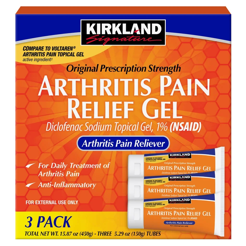 Kirkland Signature Arthritis Pain Relief Gel, 1 % Diclofenac Sodium, 15.87oz