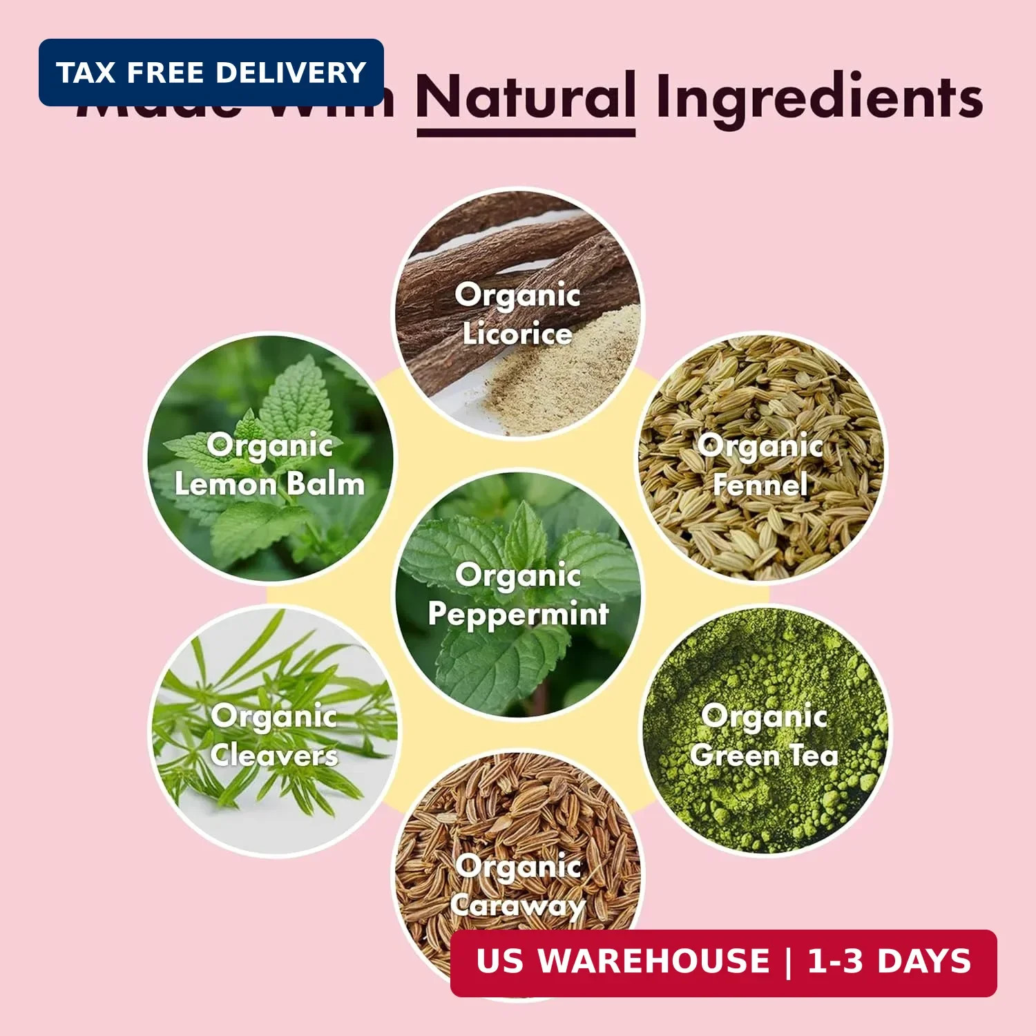 Flat Tummy Tea – 2-step, 4 Week Program – Detox Tea to Boost Energy & Reduce Blo