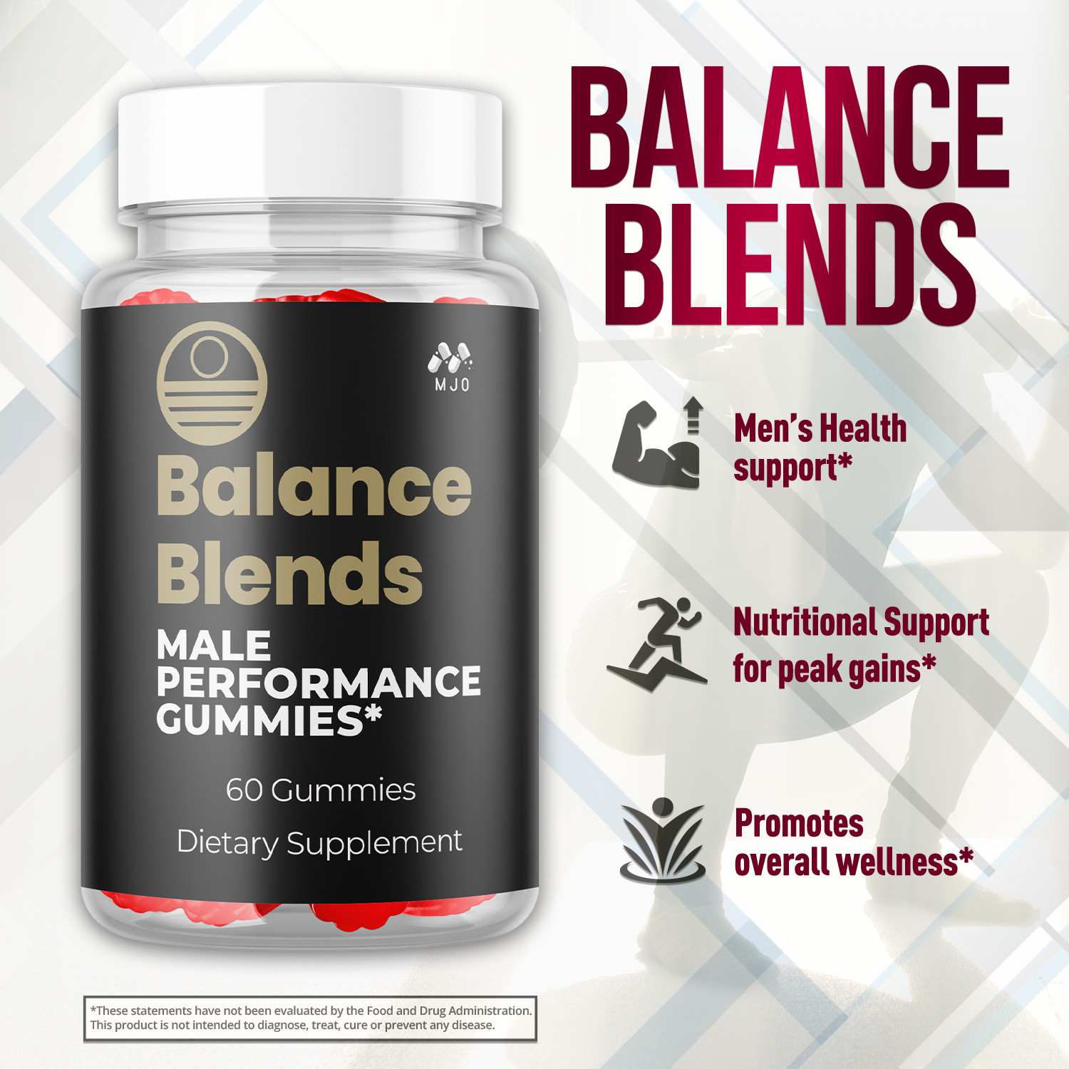 (2 Pack) Balance Blend Gummys Advanced Male Support BalanceBlend 120 Gummies