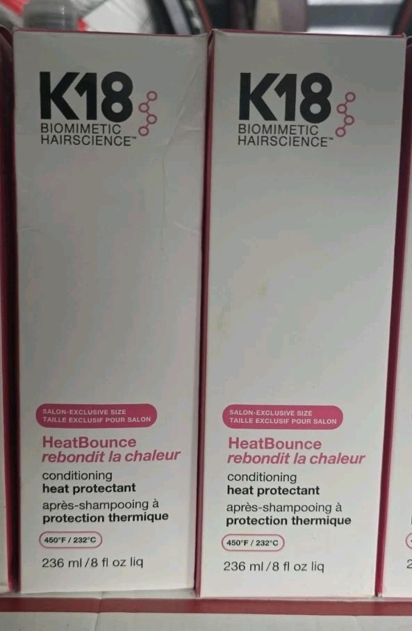 K18 HeatBounce Conditioning Heat Protectant – 8 oz X 2 = 16 Oz