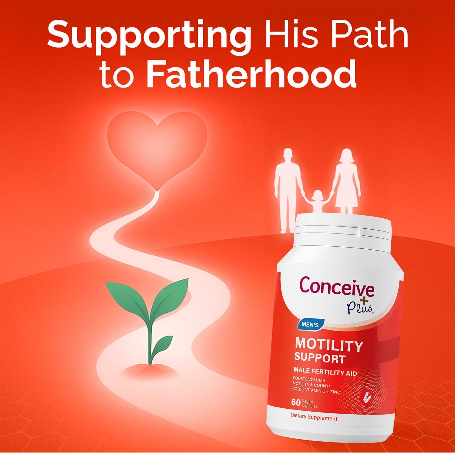 CONCEIVE PLUS Motility Support for Men | Boost Sperm Volume & Count |