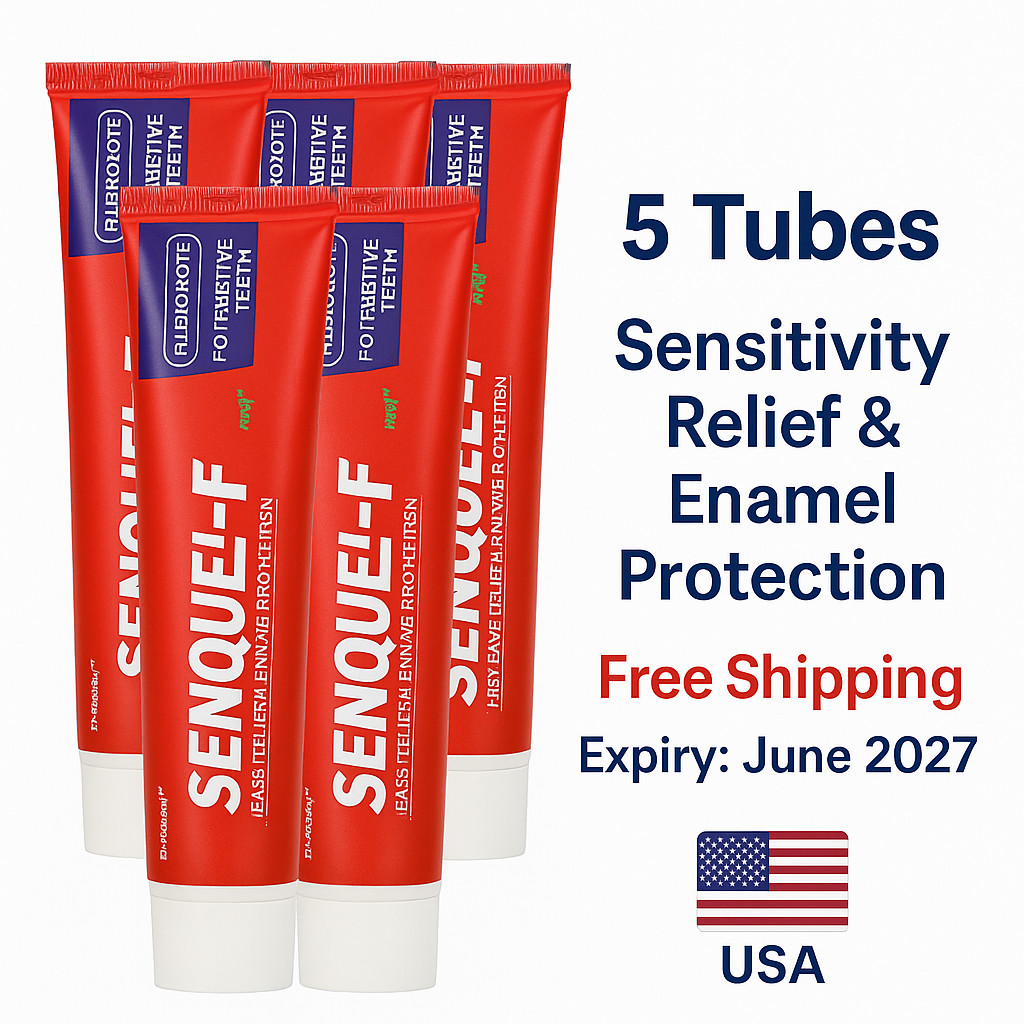 Dr. Reddy’s Senquel-F Toothpaste 100g x 5 | Sensitivity Relief | Exp 06/2027