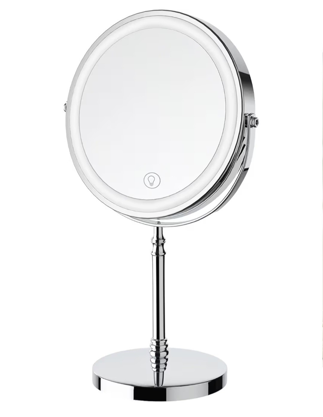 Lighted Makeup Mirror 3000Mah Rechargeable Double-Sided Magnifying Vanity Mirror