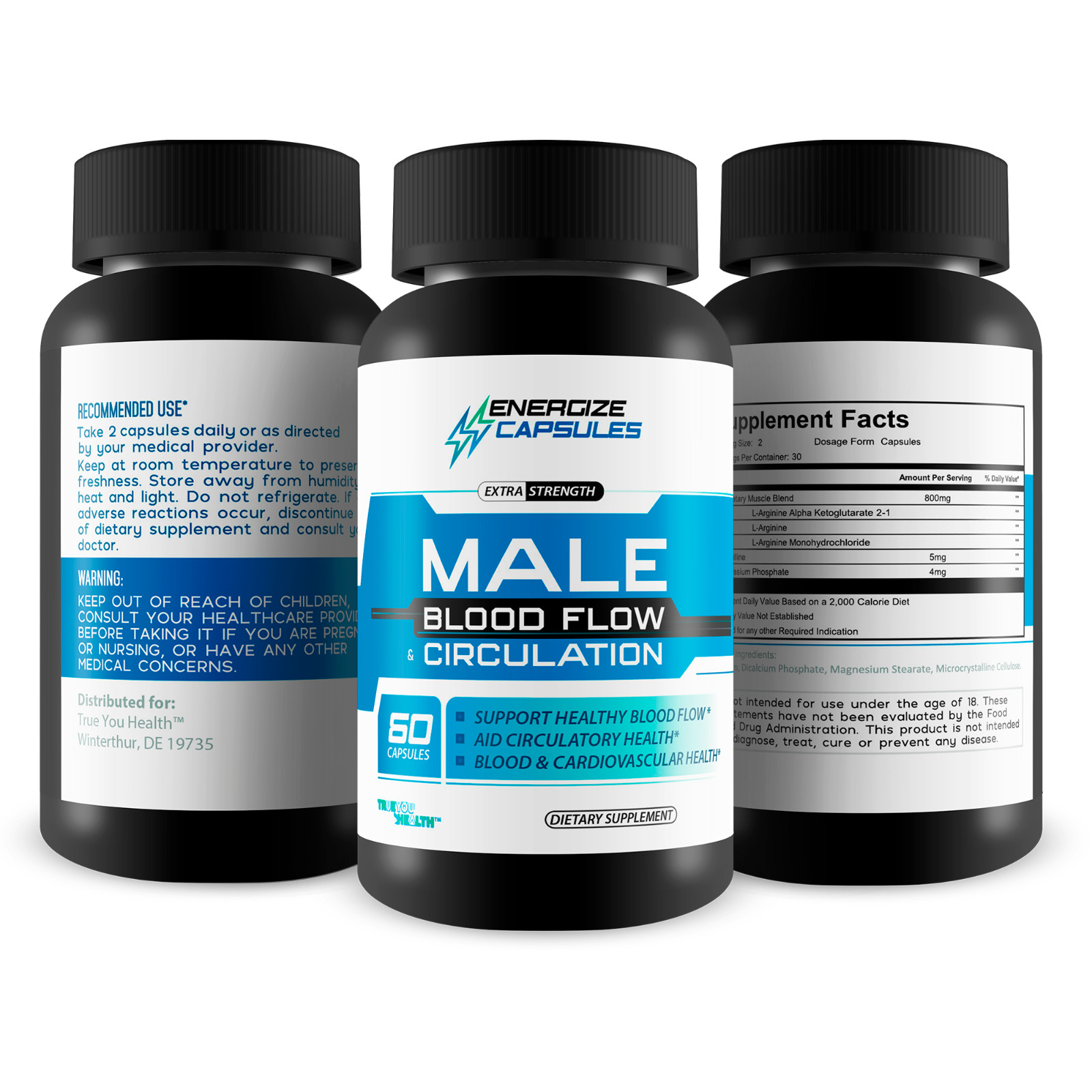 Energize Capsules – Our Best Male Blood Flow Circulation Support