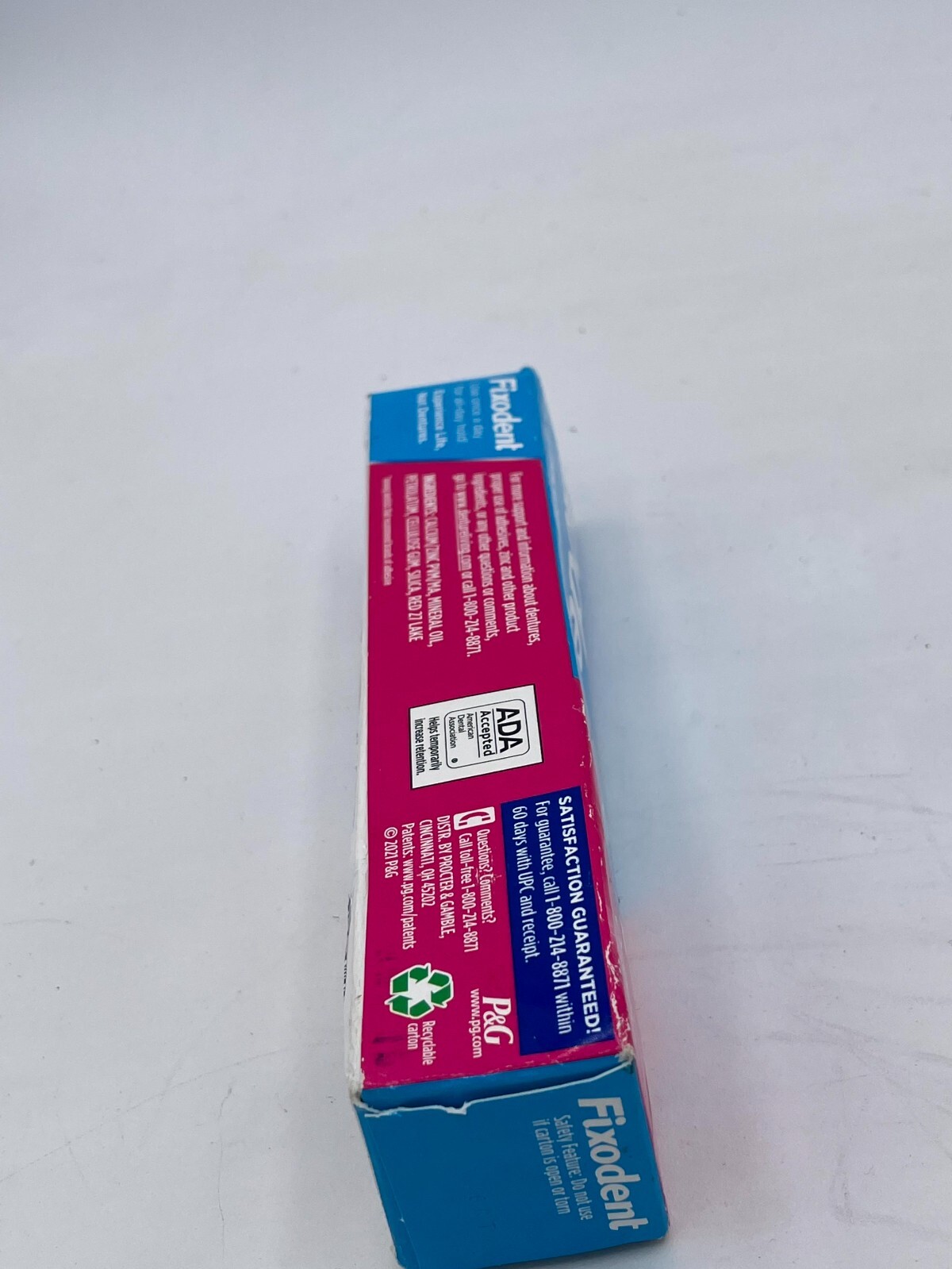 Original Fixodent Denture Adhesive Cream Complete Strong Hold Tube (2.4 oz)