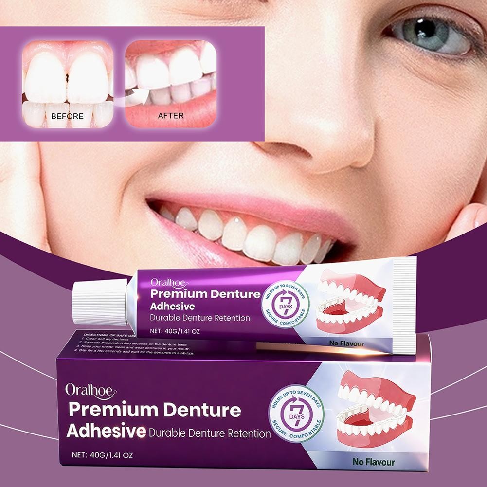 Premium Adhesive Denture Thermoplastic Strong-Denture-Adhesive 40g