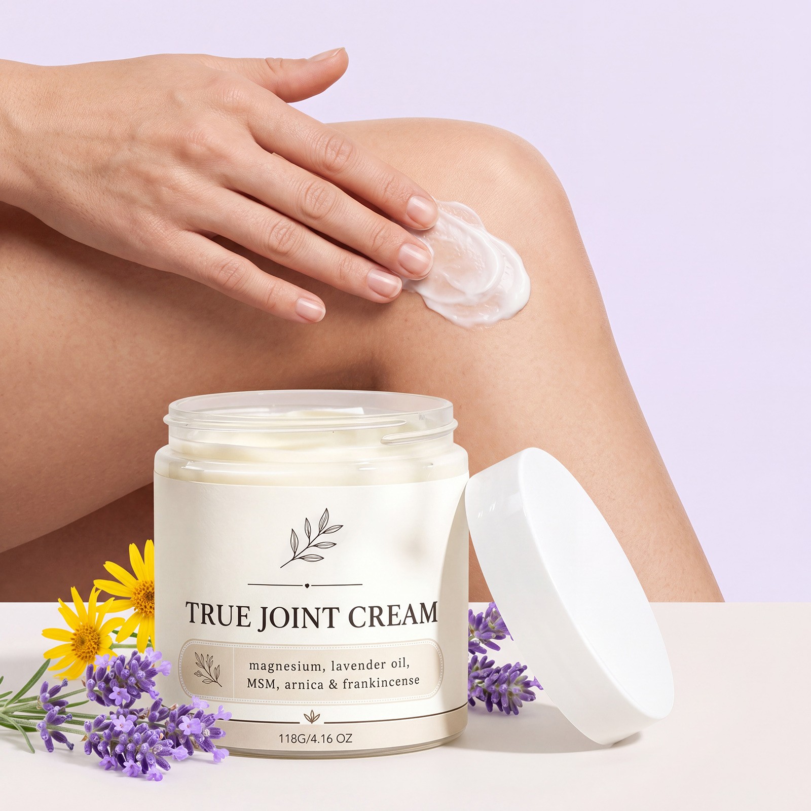 Organics True Joint Cream, Moisturizing Massage Cream for Body Joints 4.16oz