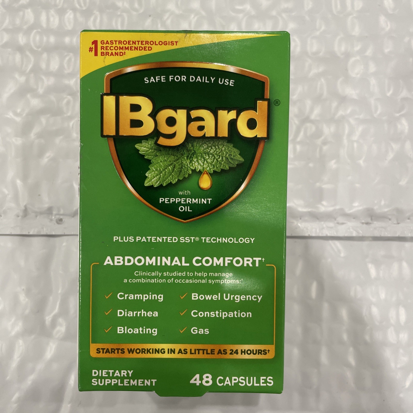 Lot Of 5 IBgard for Irritable Bowel Syndrome 48 Capsules X5= 240 Caps Exp 9/28