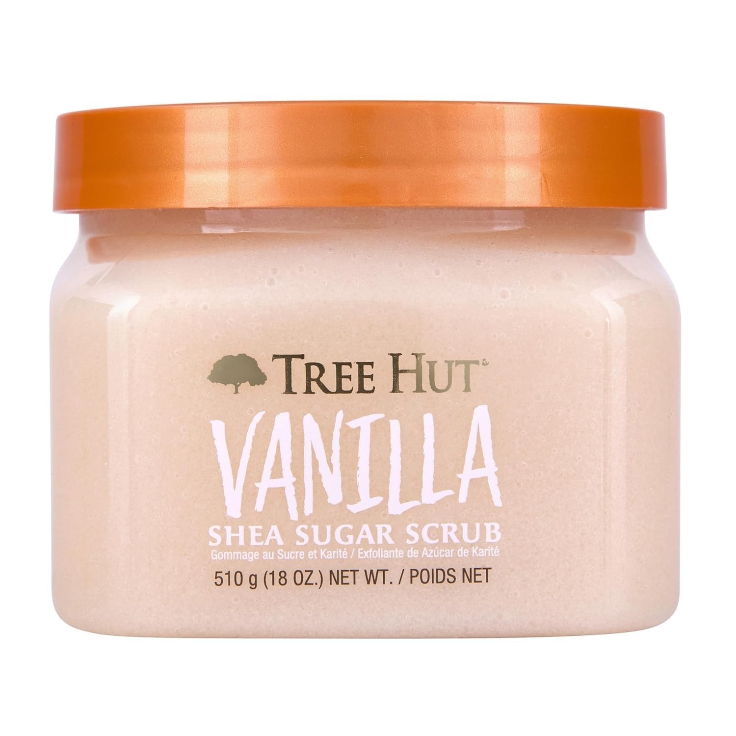 Tree Hut Vanilla Body Scrub, Exfoliating & Hydrating Sugar Scrub with Shea Butte
