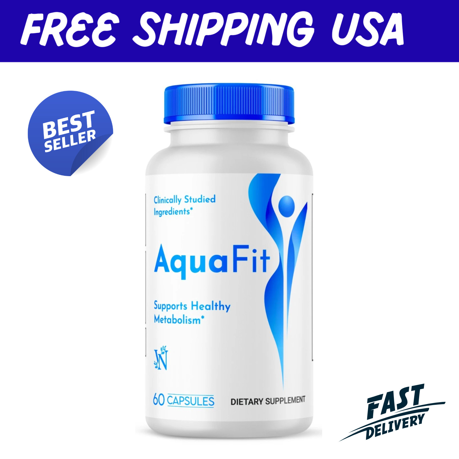 Aquafit Weight Loss Pills, Aqua Fit Capsules for Healthy Metabolism 1 Pack 60ct