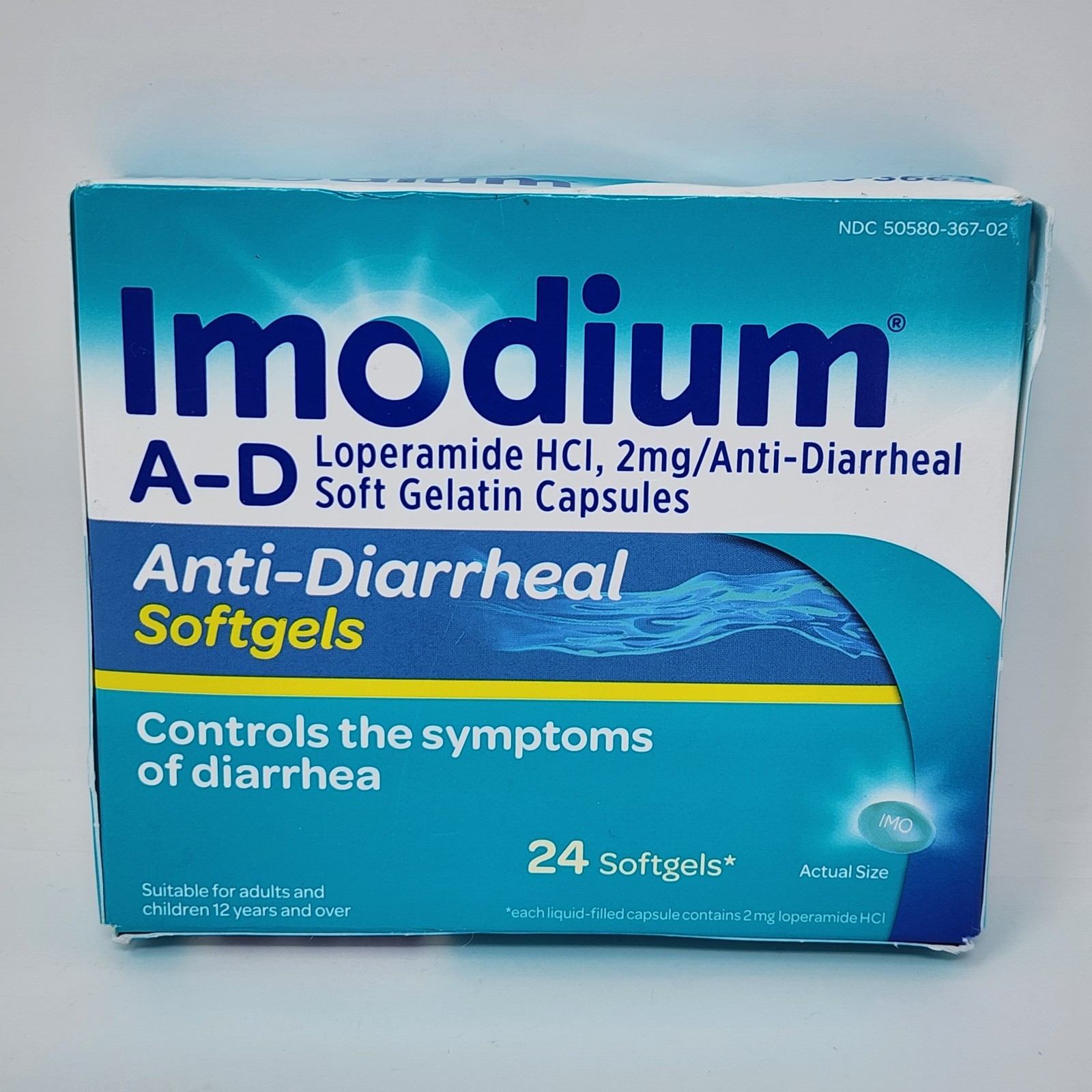 IMODIUM A-D Anti-Diarrheal Softgels, 24 Softgels, Exp 05/2028