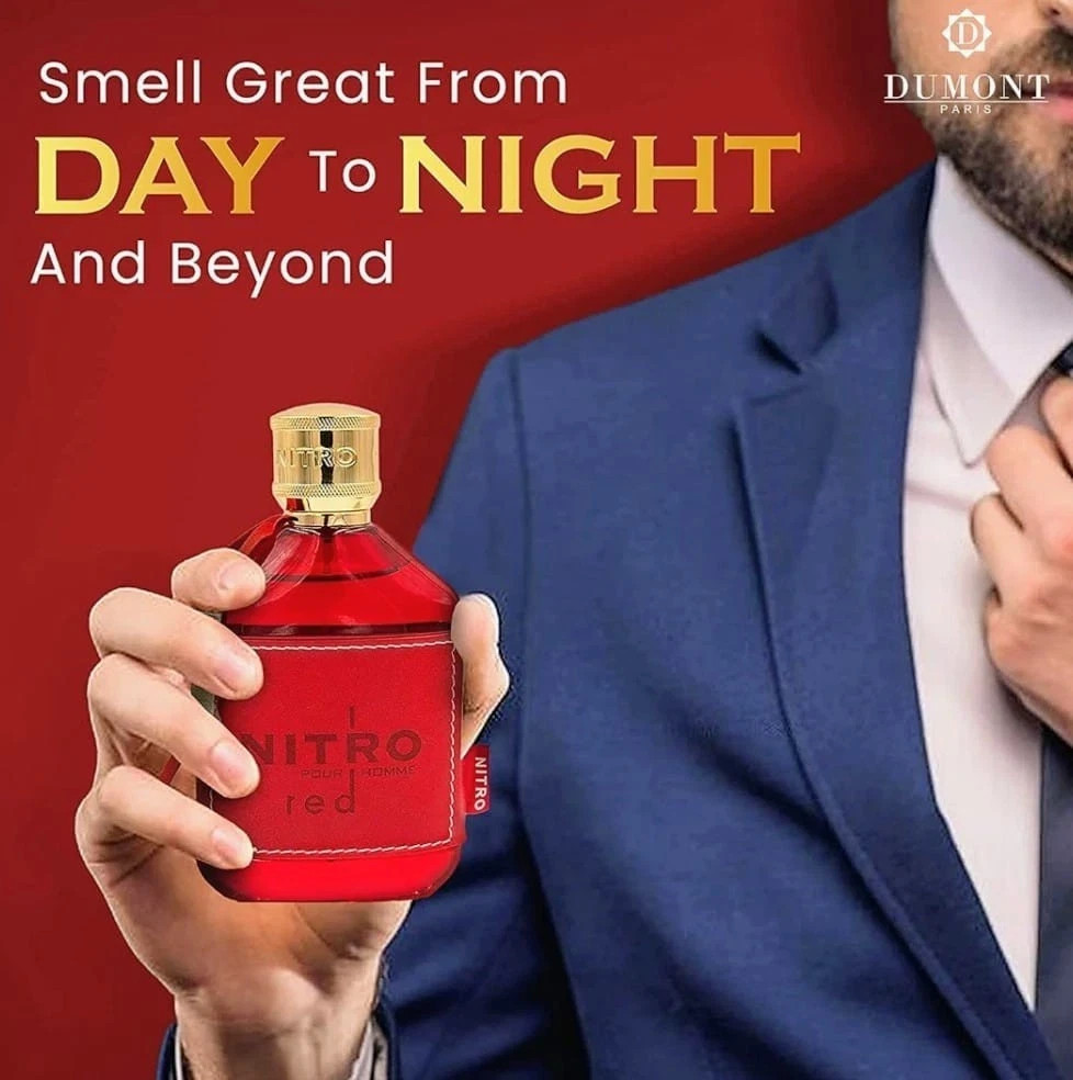 Dumont NITRO RED – 3.4oz – Eau De Cologne / Luxury Perfume for Men- New In Box.