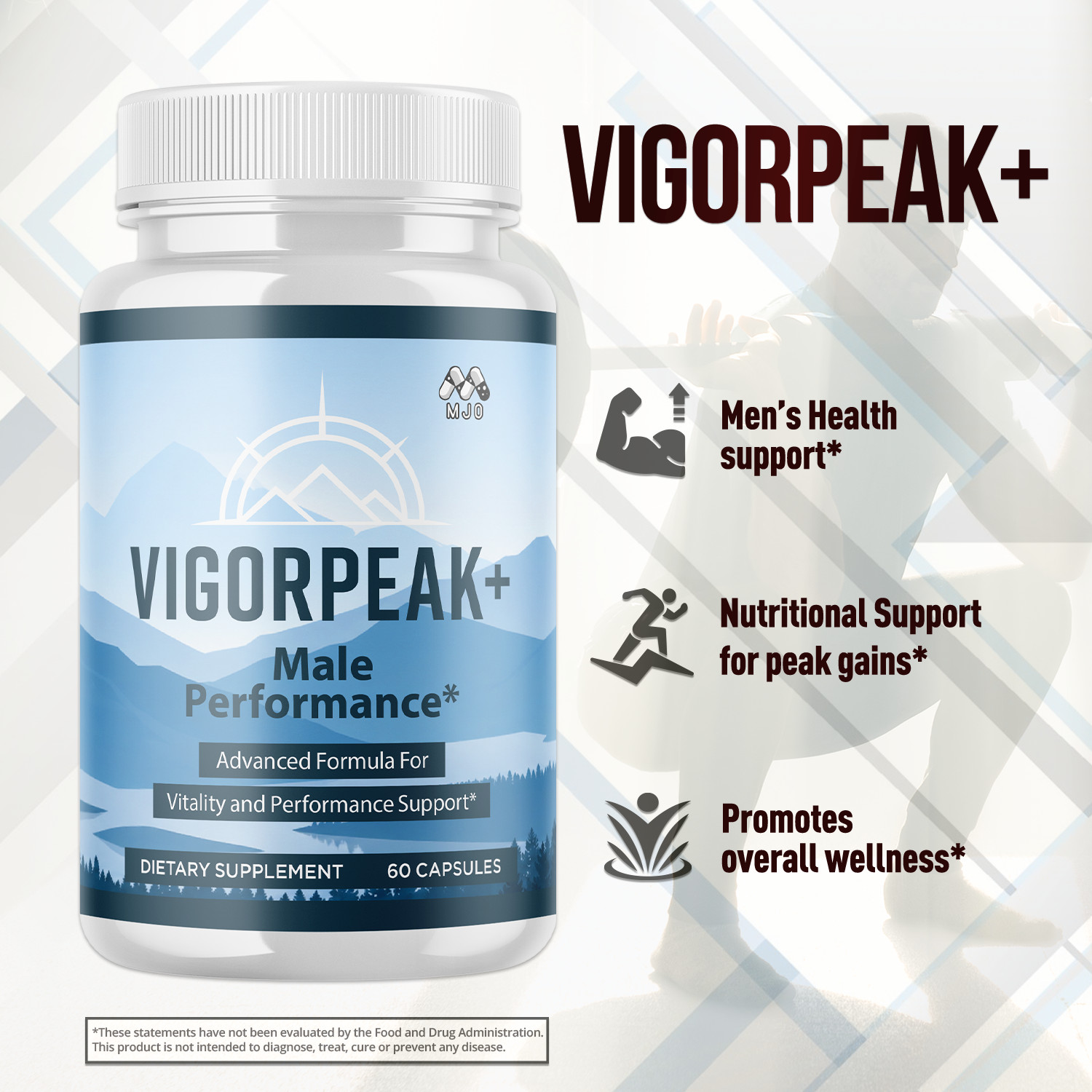 (1 Pack) Vigorpeak Advanced Male Health & Performance Support Formula 60 Caps