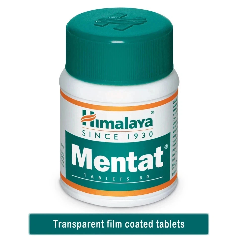 Himalaya Mentat Tablets 60 Count Herbal Supplement Pack of 1 | Free Shipping