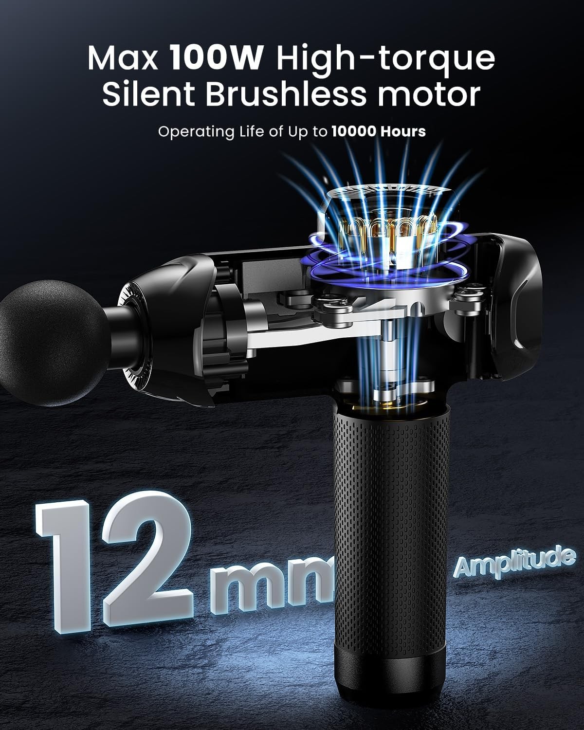 RENPHO Active+ Thermacool Massage Gun with Heat and Cold, Percussion Deep Tissue