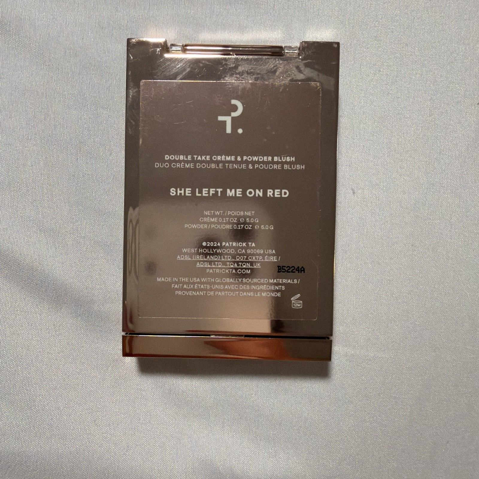 Patrick Ta Major Headlines Double Take Crème &Powder Blush Duo She Left Me On Re