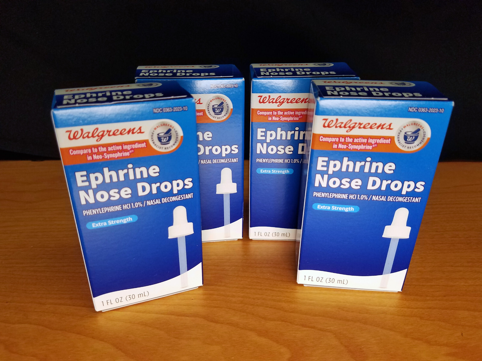 Nasal Nose DROPS, 4 Pack, Walgreens Extra Strength Decongestant, 1oz EXP 01/2027