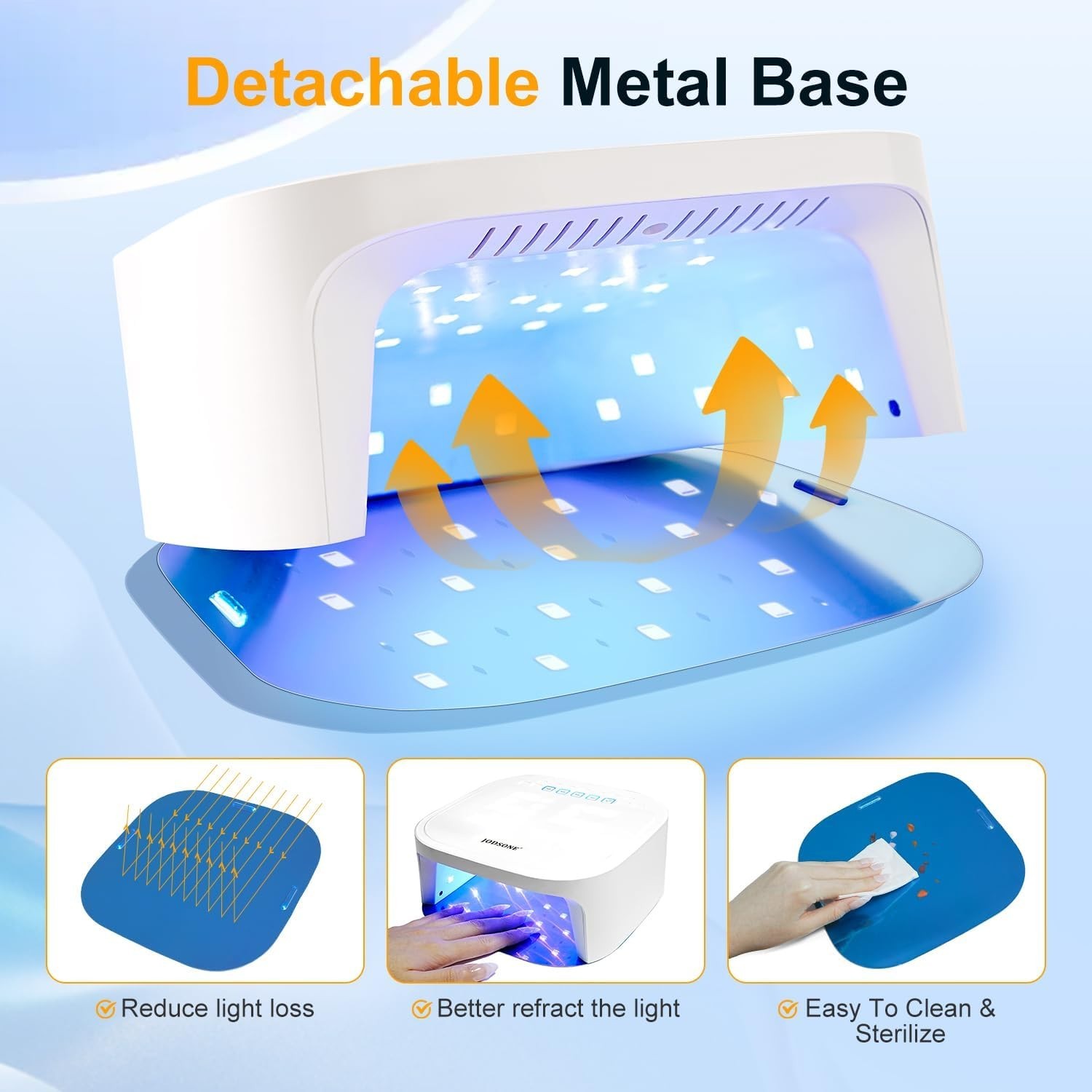 Reversible Timer Nail Lamp with Intelligent Sensing