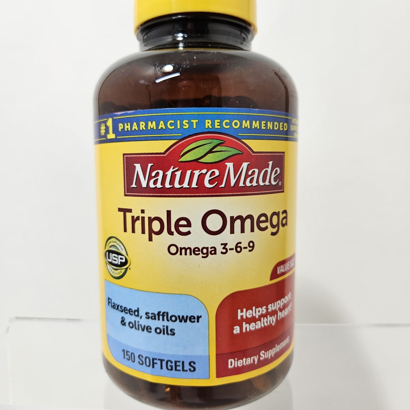 Nature Made Triple Omega 3-6-9 Supplements 150 Softgels Exp 11/28 Fast Shipping